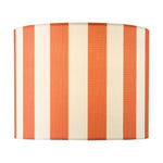 Cicada Linen Drum Shade 20cm- Blue/ Orange Finishes