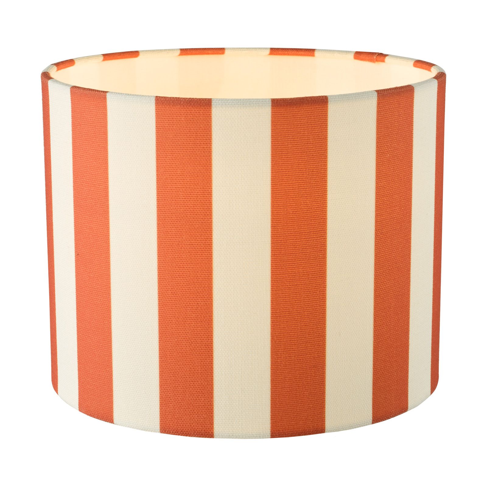 Cicada Linen Drum Shade 20cm- Blue/ Orange Finishes