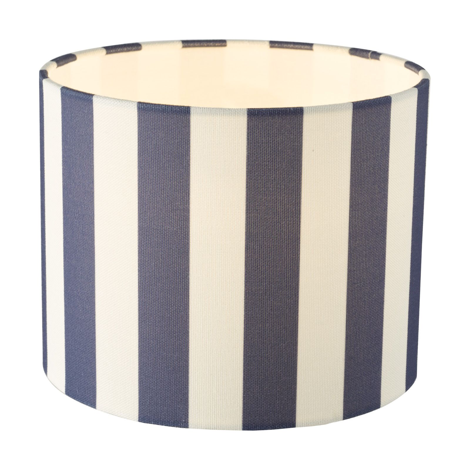 Cicada Linen Drum Shade 20cm- Blue/ Orange Finishes