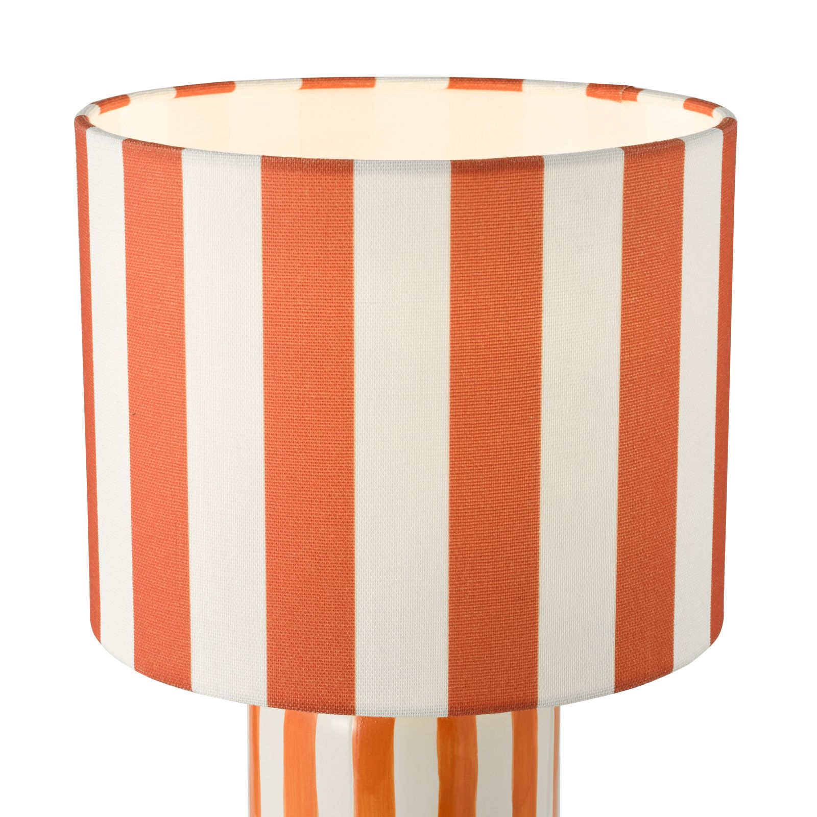 Cicada Table Lamp- Polished Chrome With Orange/ Blue Shade Finishes
