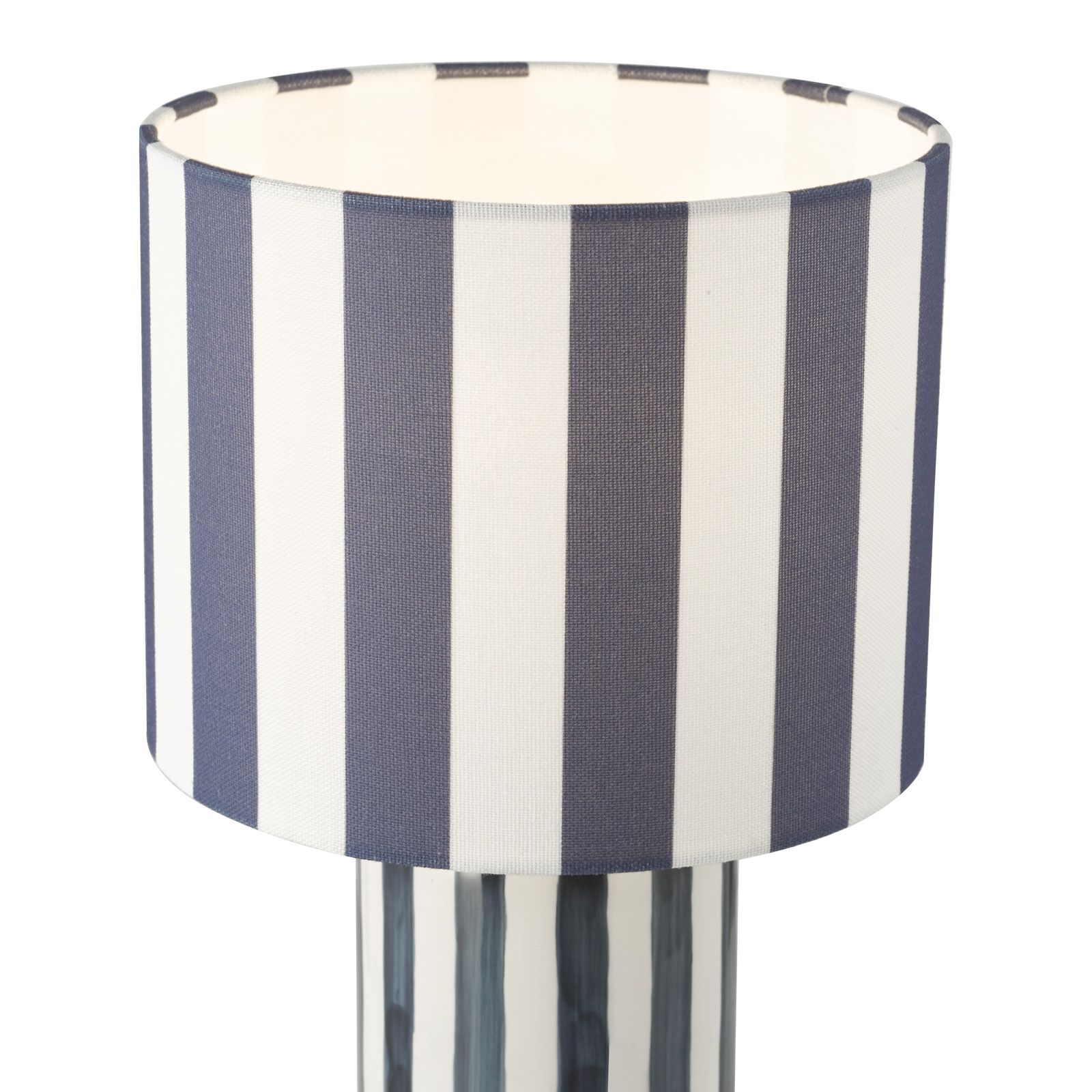 Cicada Table Lamp- Polished Chrome With Orange/ Blue Shade Finishes