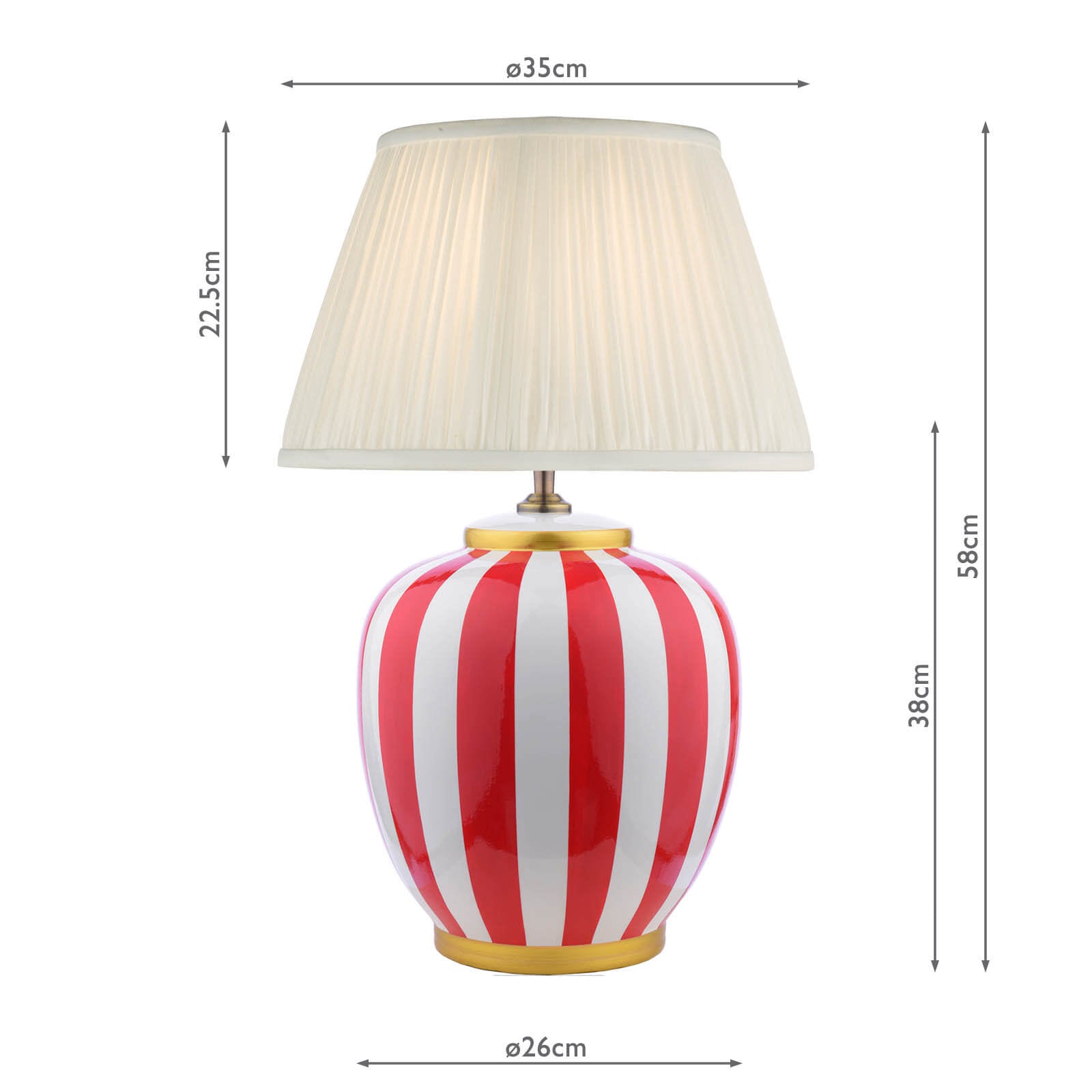 Circus Ceramic Table Lamp- Various Colors With Shades