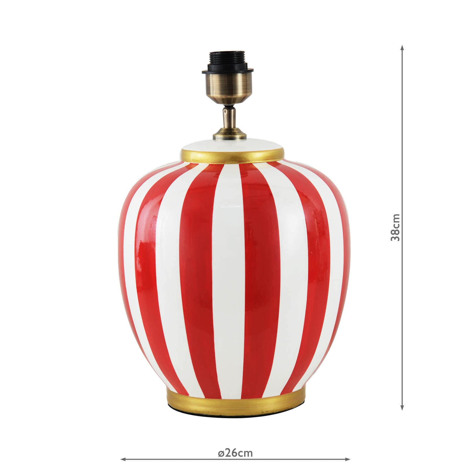 Circus Ceramic Table Lamp- Base Only Various Colours