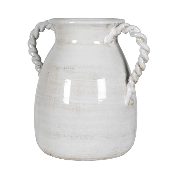 Roman Twisted Handles Ceramic Jug- Christmas Gift