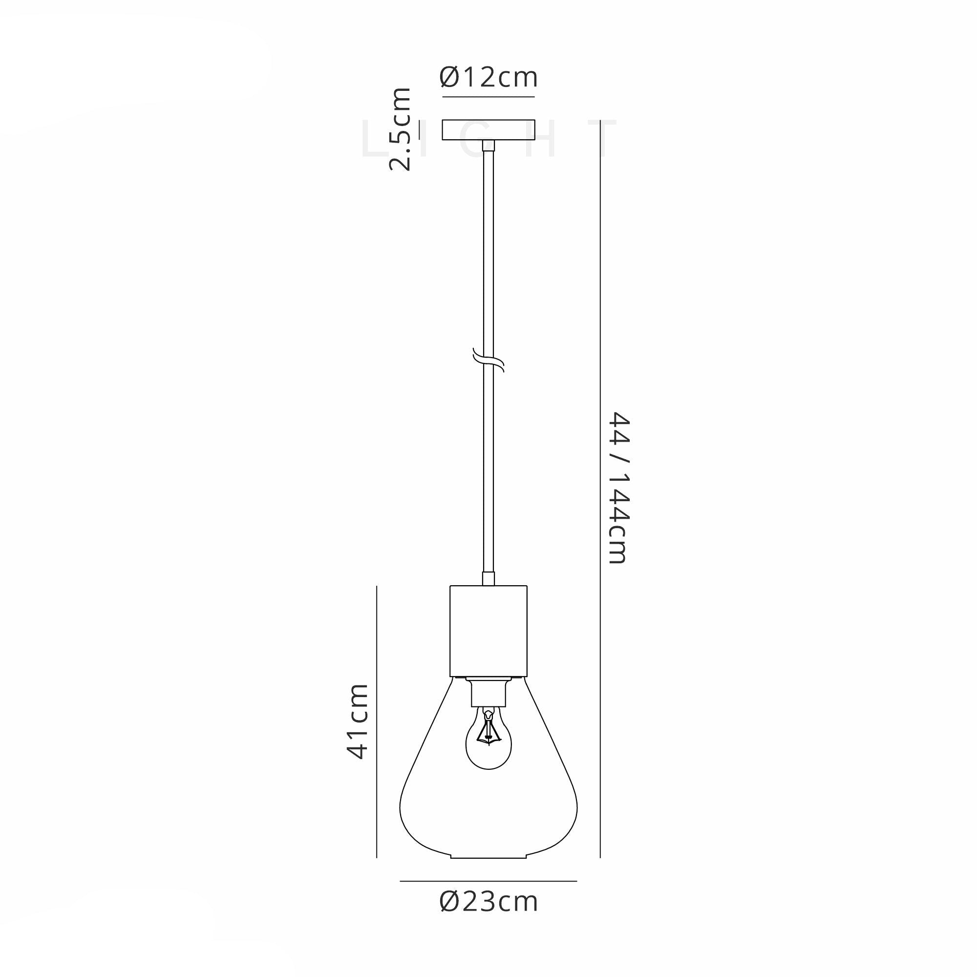 Olena Narrow Pendant, 1 x E27 Variety of Colour