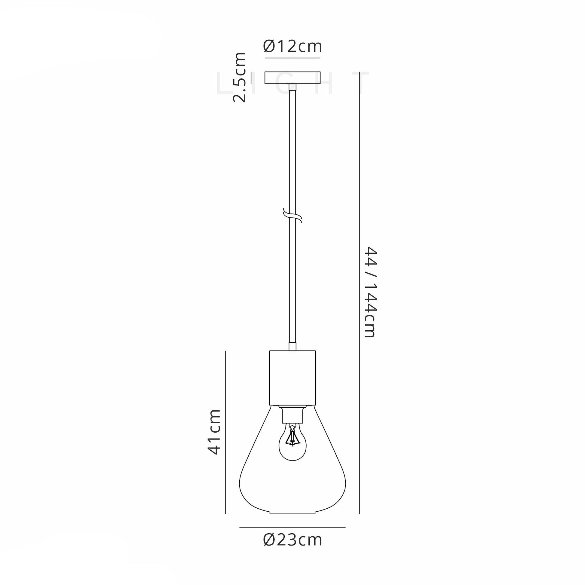 Olena Narrow Pendant, 1 x E27 Variety of Colour