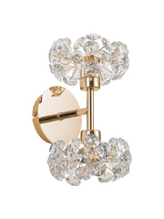 Bellagio 2Lt Up/Down Wall Lamp - French Gold/Polished Chrome