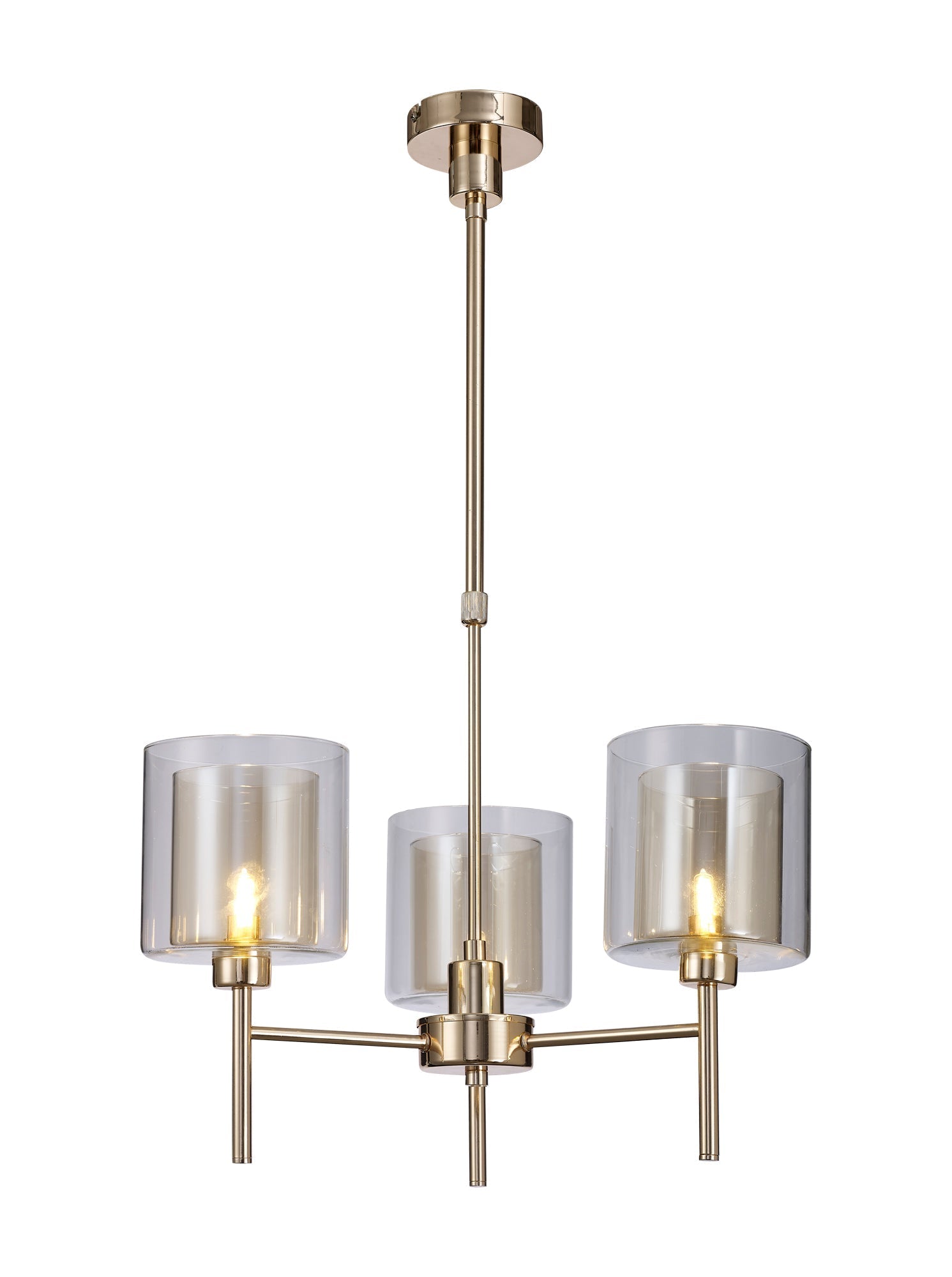 Cassis 3Lt Telescopic/Semi Flush Multi-Arm Pendant - Various Styles