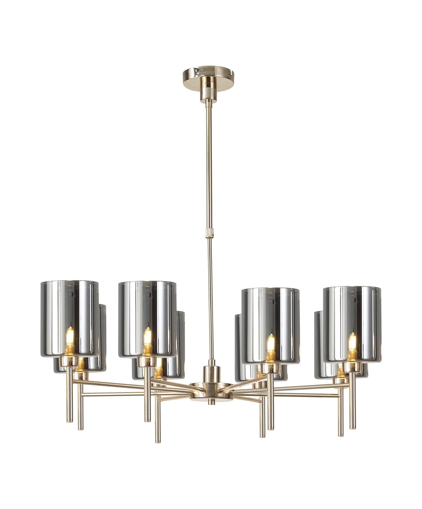 Cassis 8Lt Telescopic/Semi Flush Multi-Arm Pendant - Various Styles