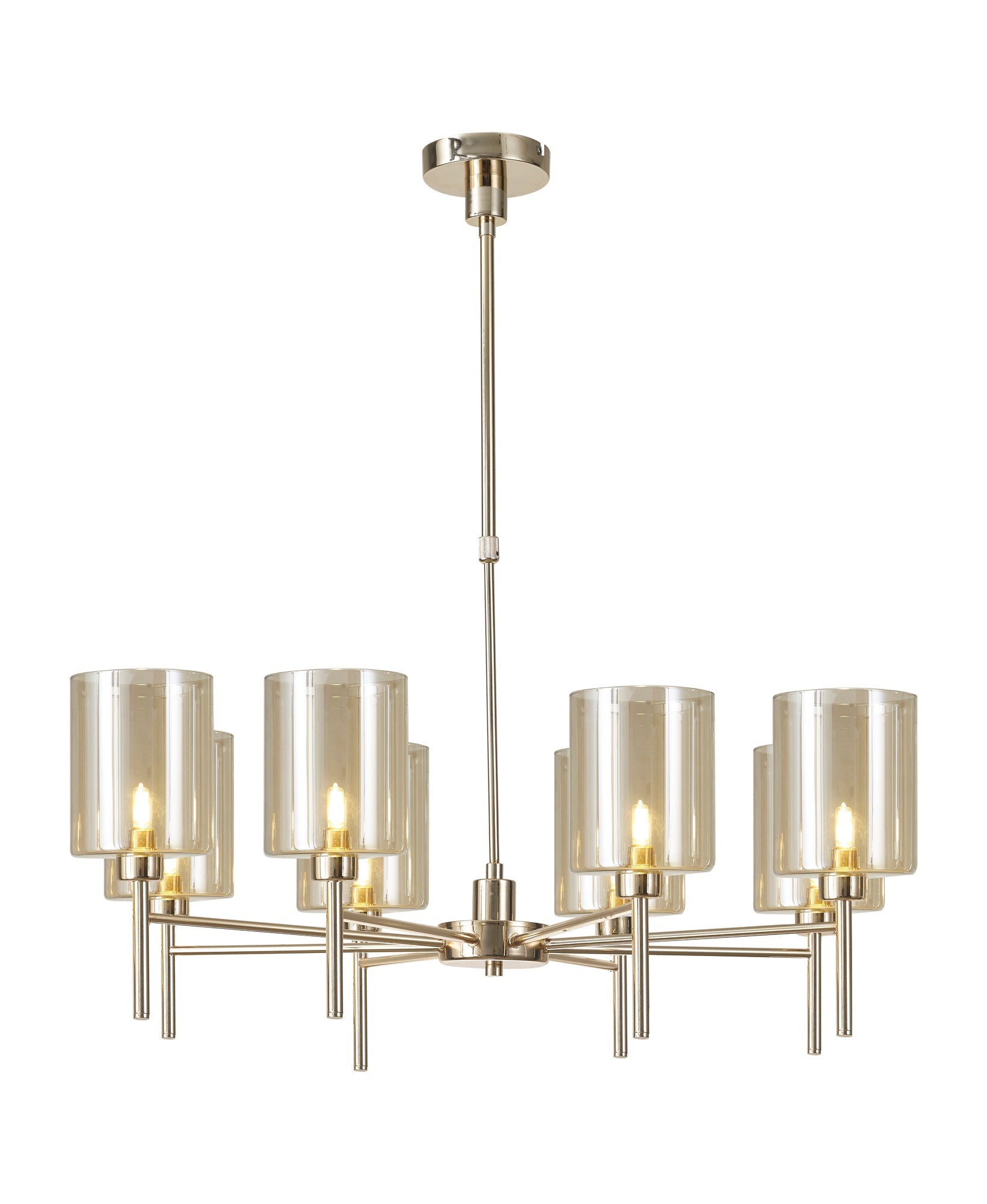 Cassis 8Lt Telescopic/Semi Flush Multi-Arm Pendant - Various Styles