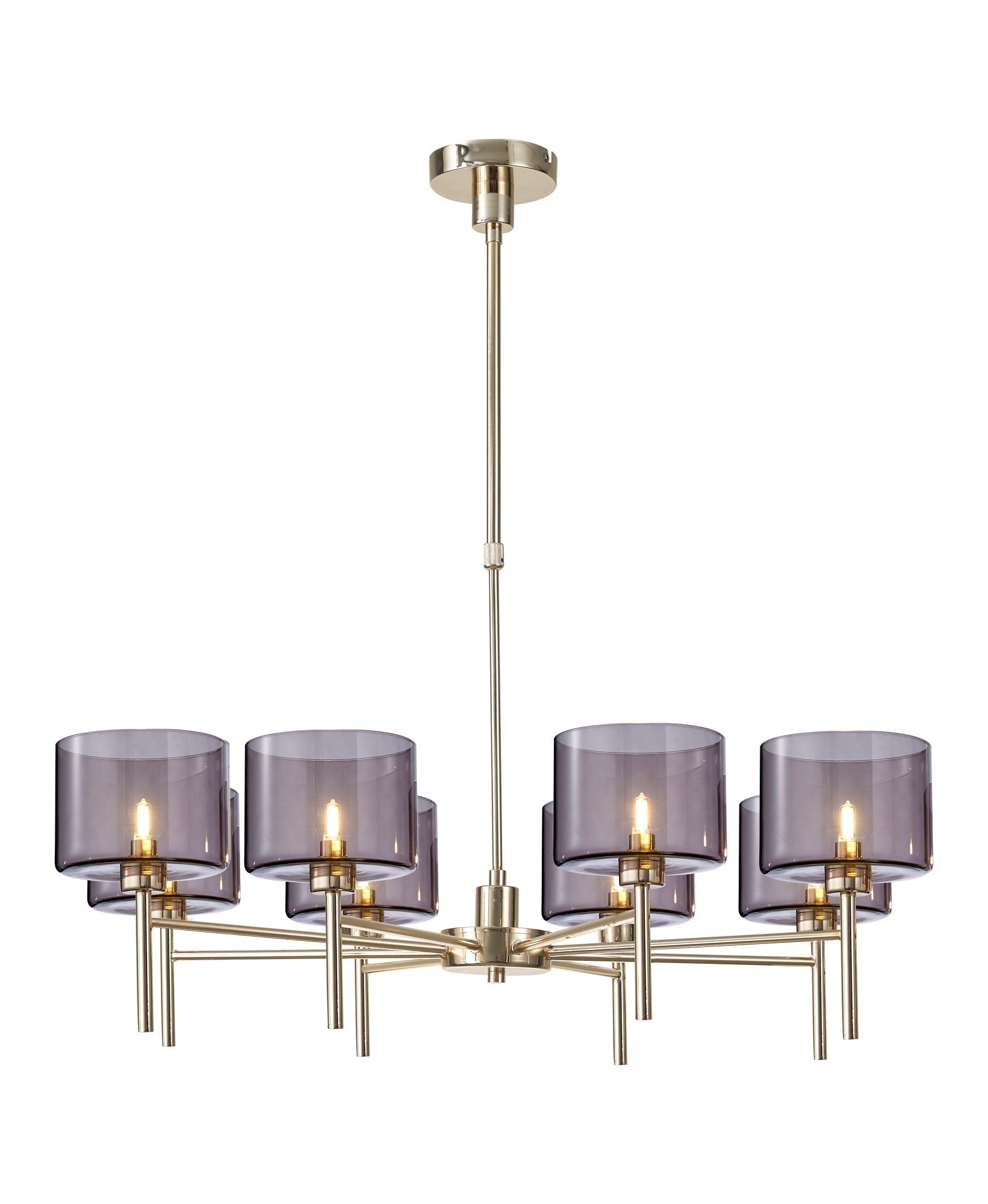 Cassis 8Lt Telescopic/Semi Flush Multi-Arm Pendant - Various Styles