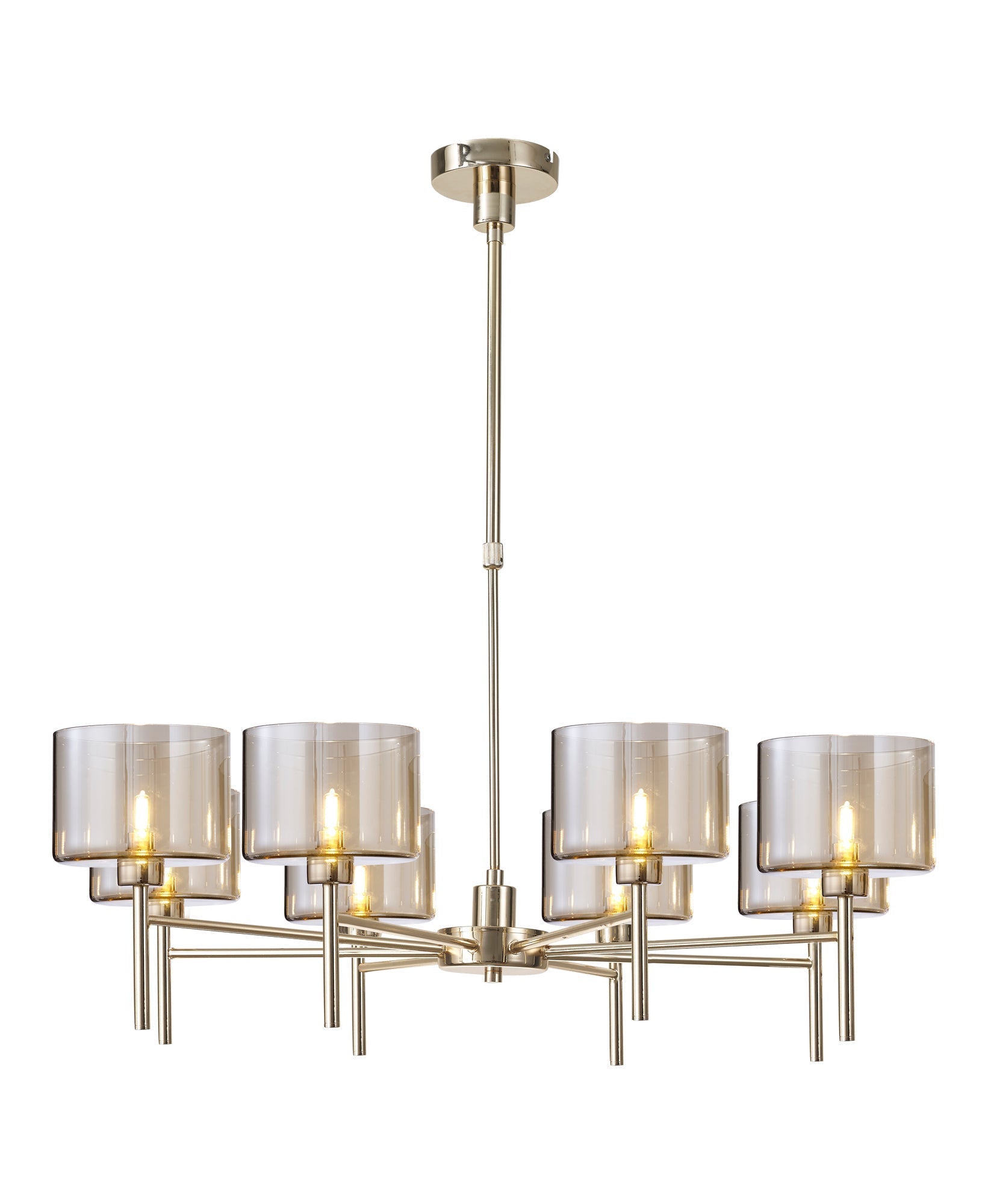 Cassis 8Lt Telescopic/Semi Flush Multi-Arm Pendant - Various Styles
