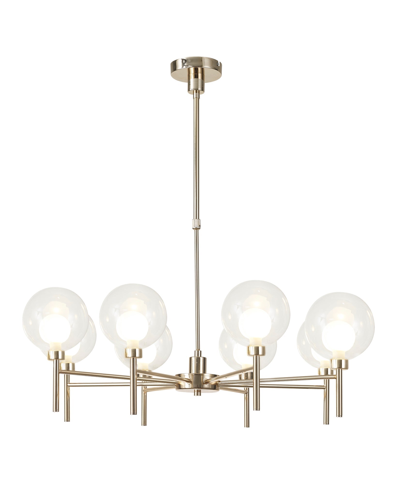 Cassis 8Lt Telescopic/Semi Flush Multi-Arm Pendant - Various Styles