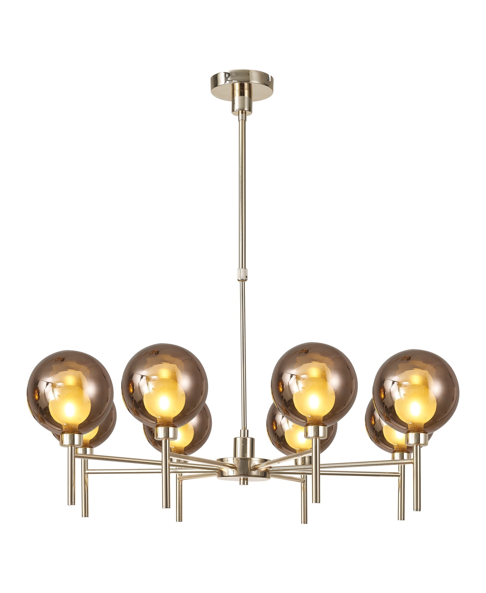 Cassis 8Lt Telescopic/Semi Flush Multi-Arm Pendant - Various Styles