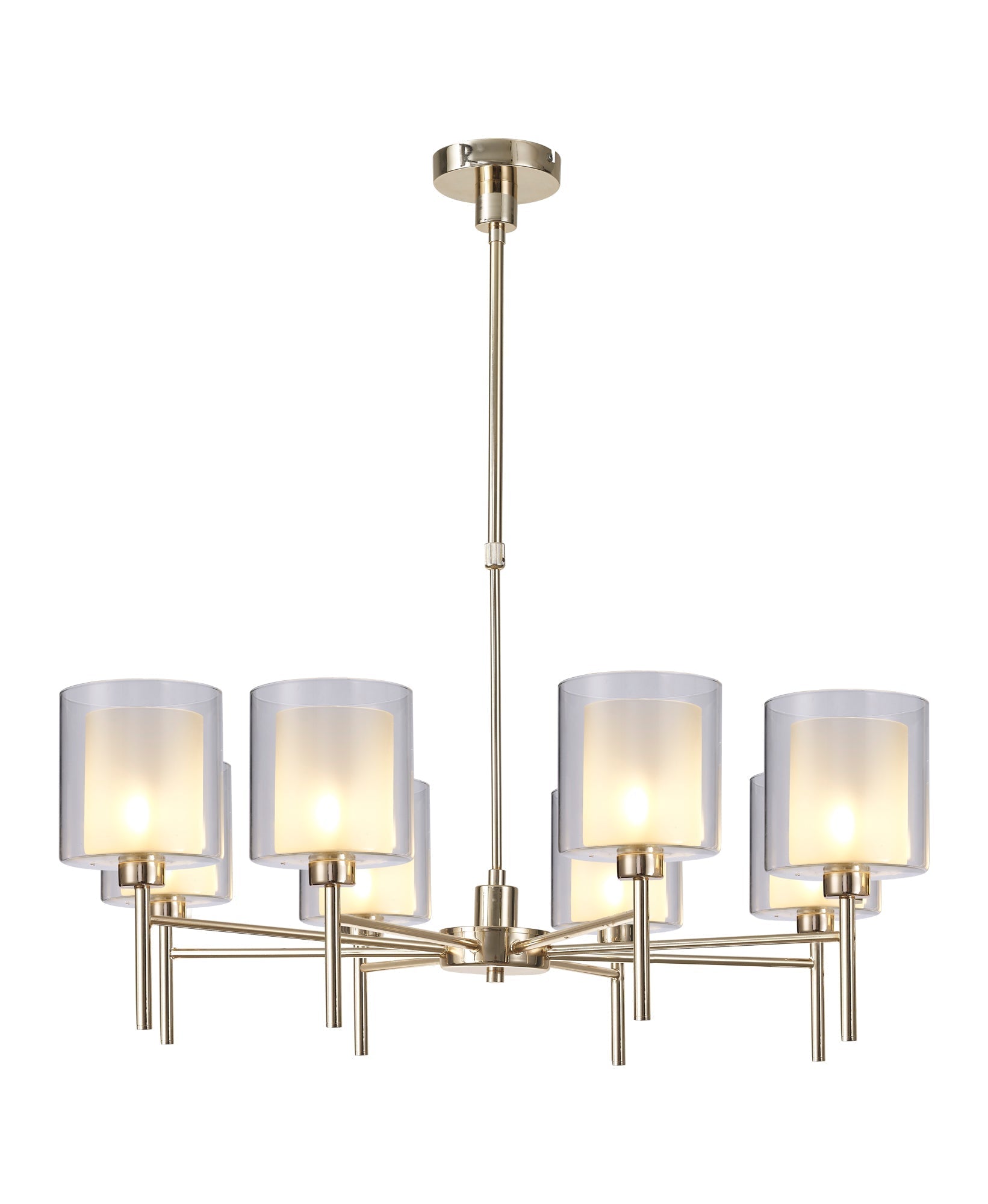 Cassis 8Lt Telescopic/Semi Flush Multi-Arm Pendant - Various Styles