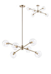 Delmar 6/8Lt Adjustable Centre Ceiling Light - Various Colours