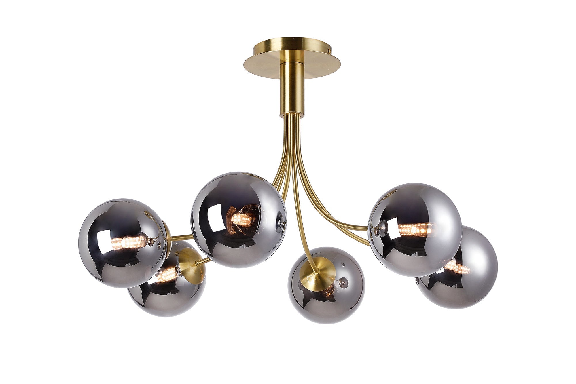 Seville 6Lt Curved Semi-Flush Fitting - Various Colours