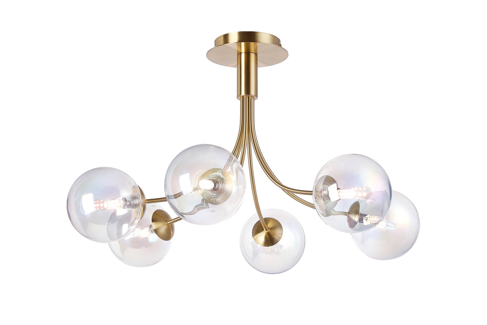Seville 6Lt Curved Semi-Flush Fitting - Various Colours