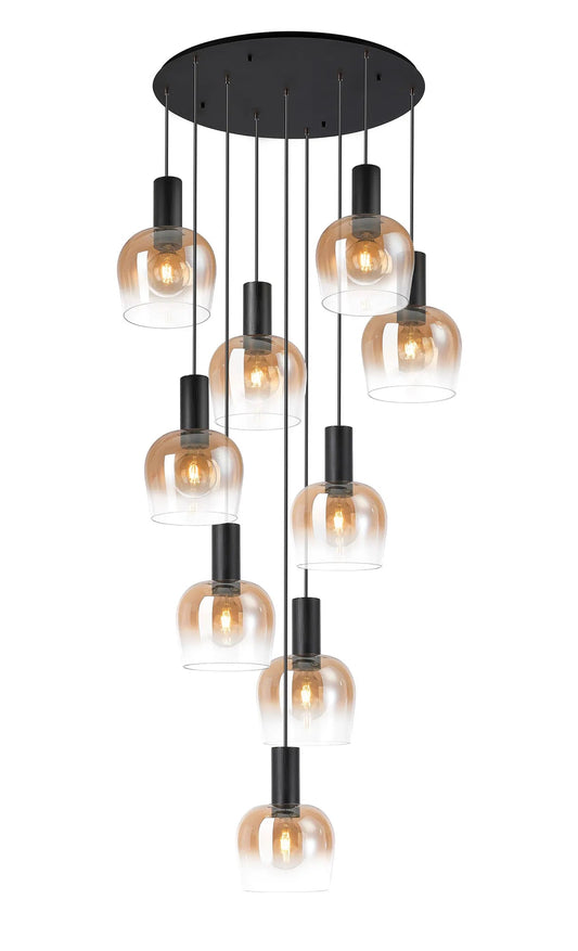 Camden 9 Light Round Pendant In Various Finishes