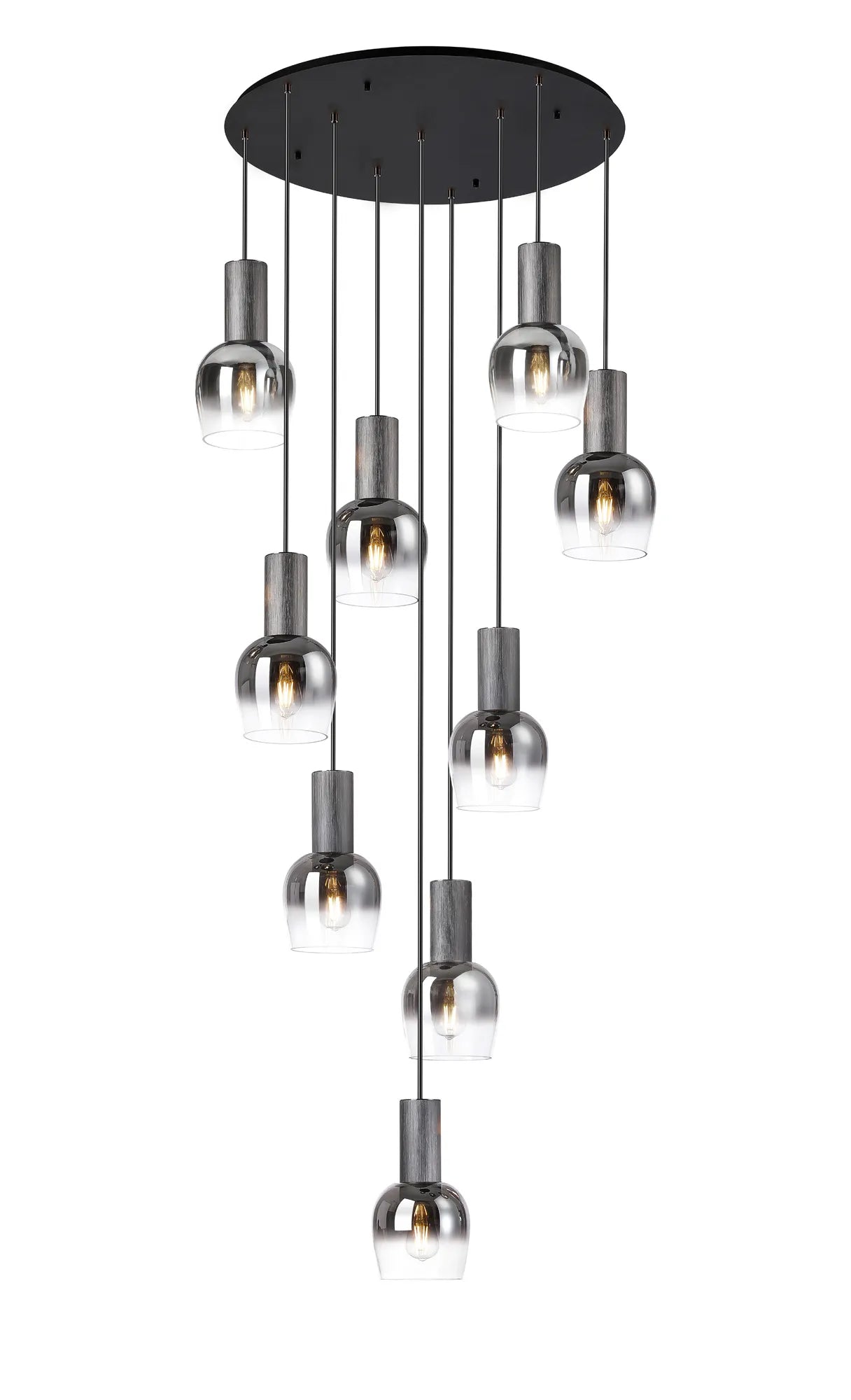 Camden 9 Light Round Pendant In Various Finishes