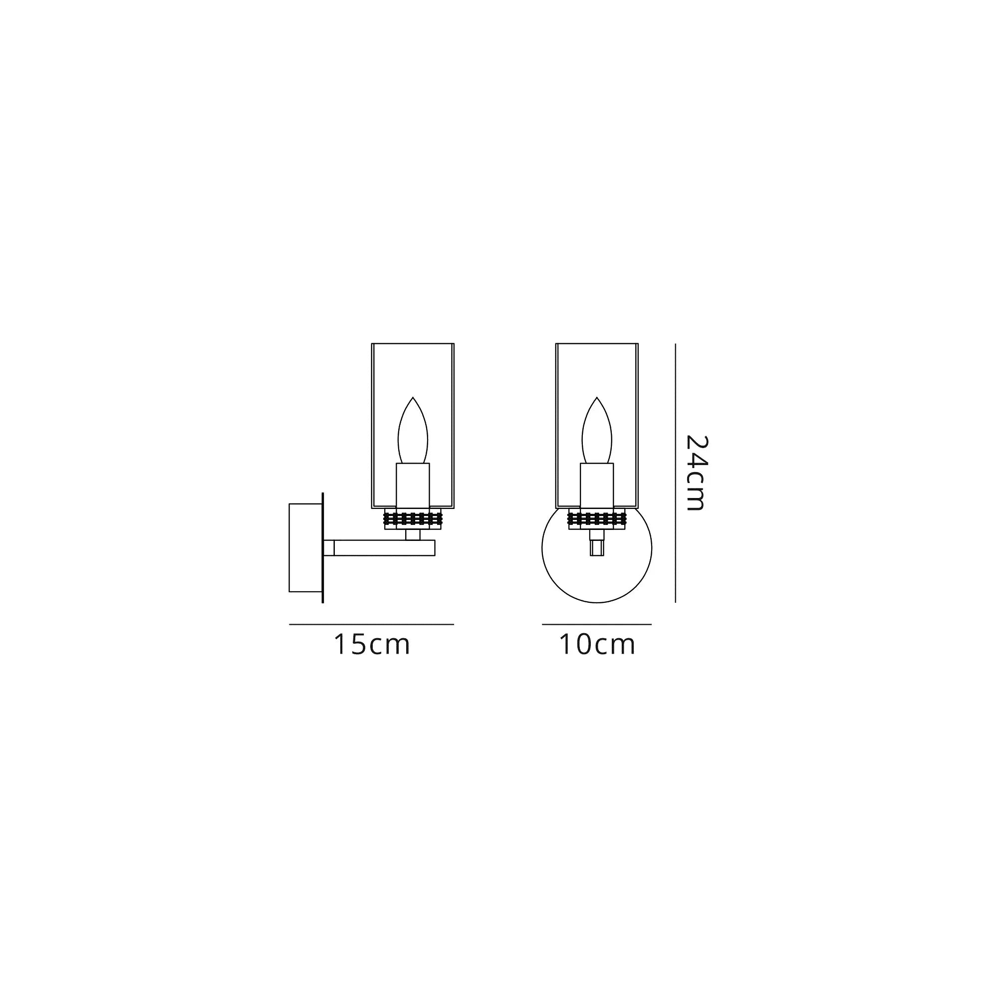 Darla 1/2Lt Wall Lamp - Various Finish