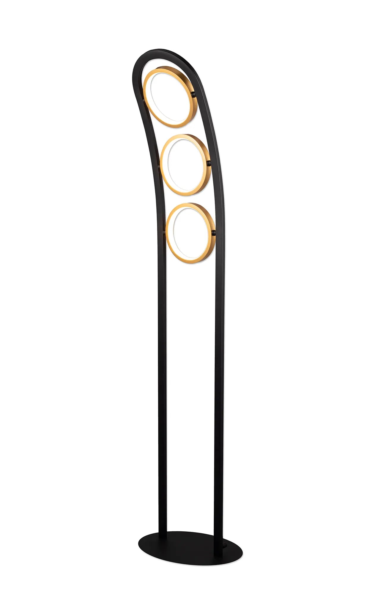 Shilo Floor Lamp - Black & Gold