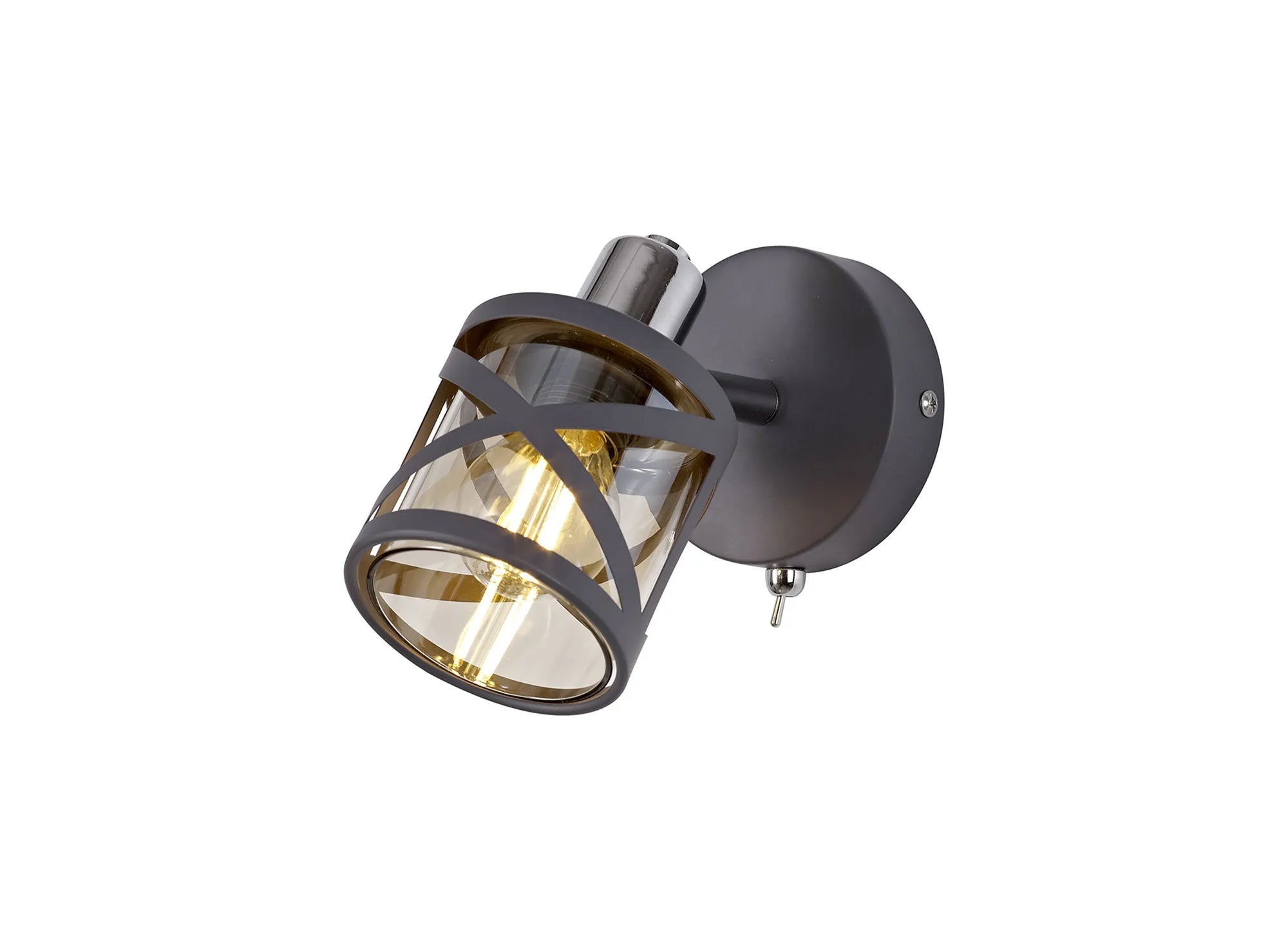 Nivea 1 Light Switched Spotlight E14 , Oiled Bronze/Matt Grey/Polished Chrome/Cognac
