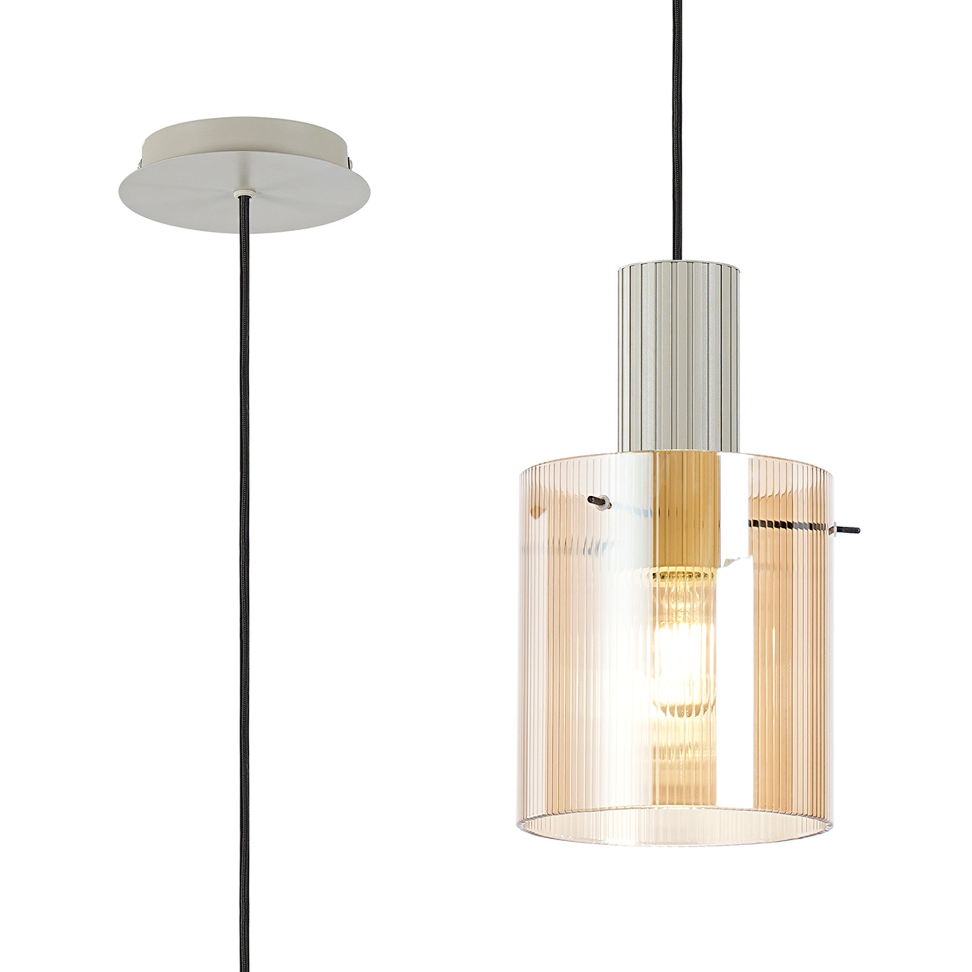 Hailey 1Lt Single Pendant - Various Colours