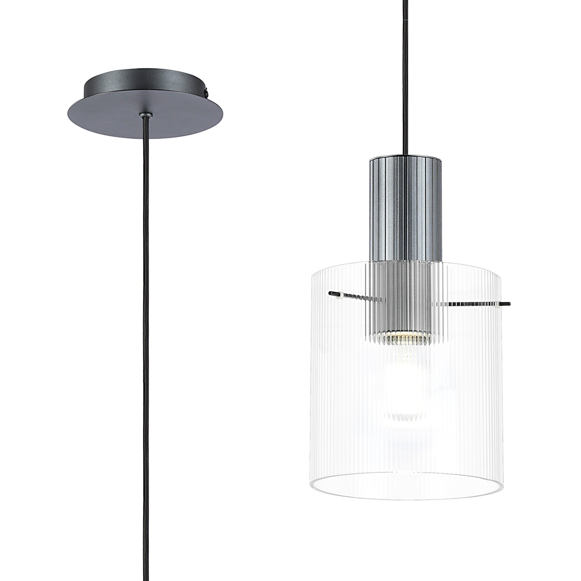 Hailey 1Lt Single Pendant - Various Colours