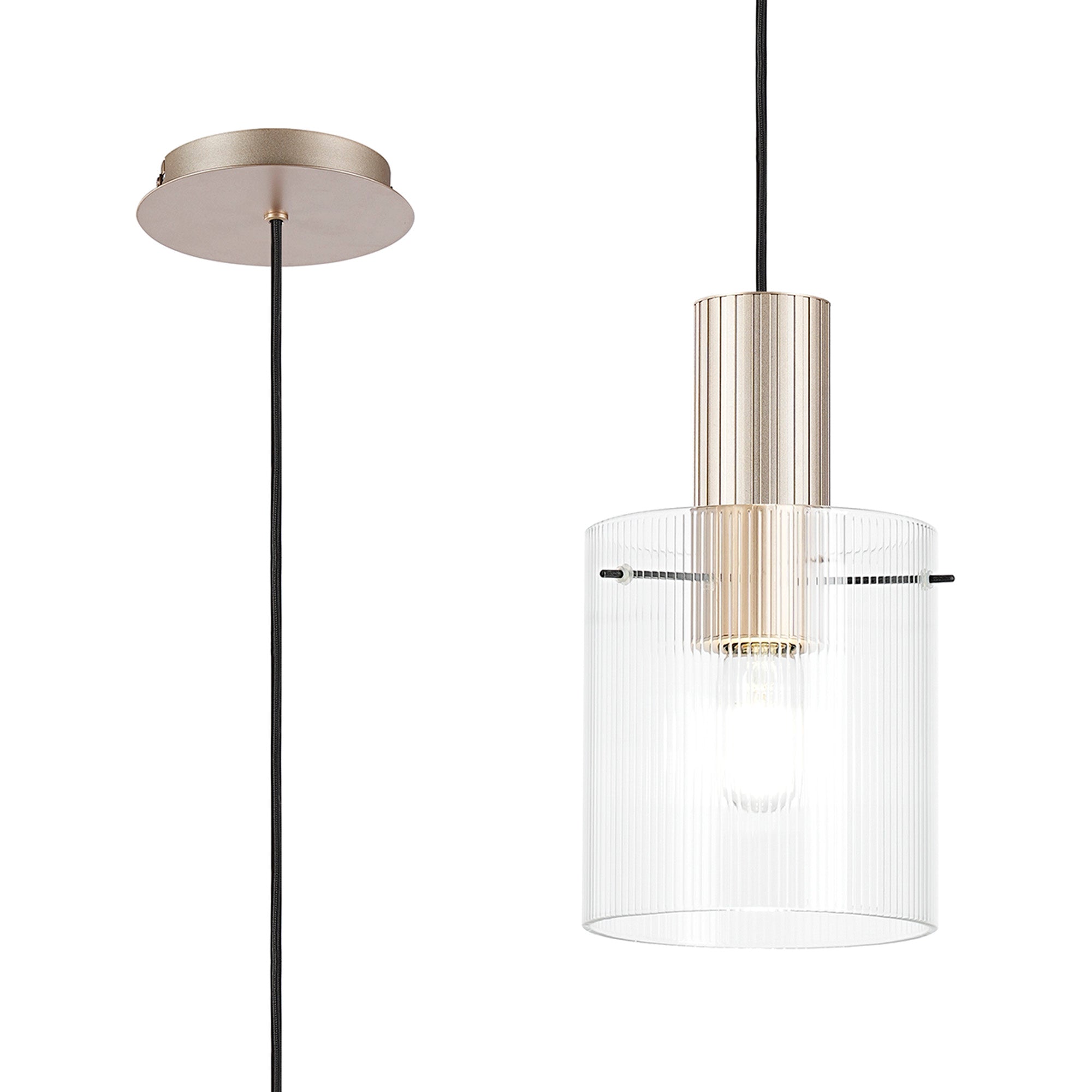 Hailey 1Lt Single Pendant - Various Colours