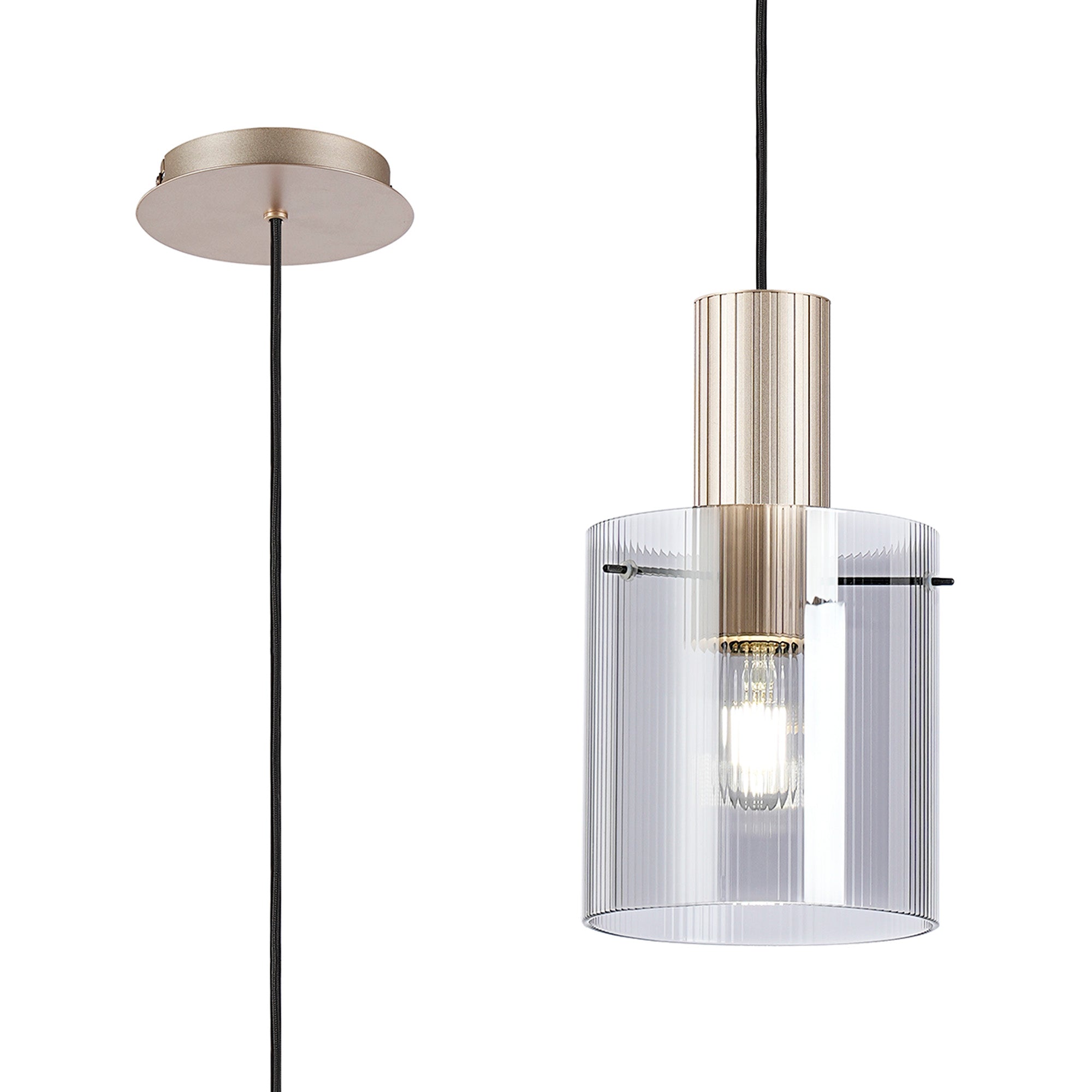 Hailey 1Lt Single Pendant - Various Colours