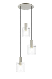 Hailey 3Lt Cluster Narrow Line Glass - Various Colours