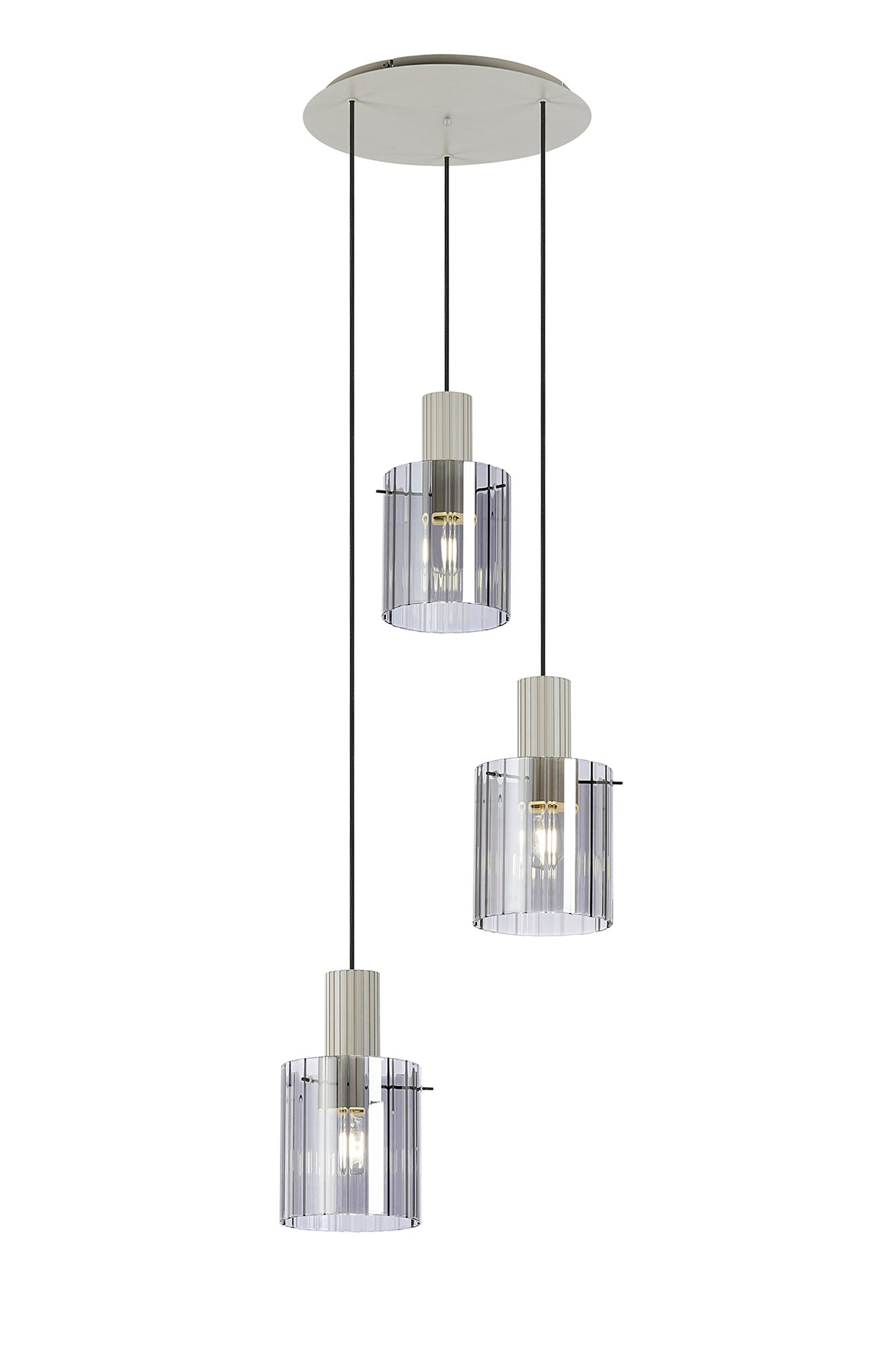Hailey 3Lt Cluster Wide Line Glass - Various Colours