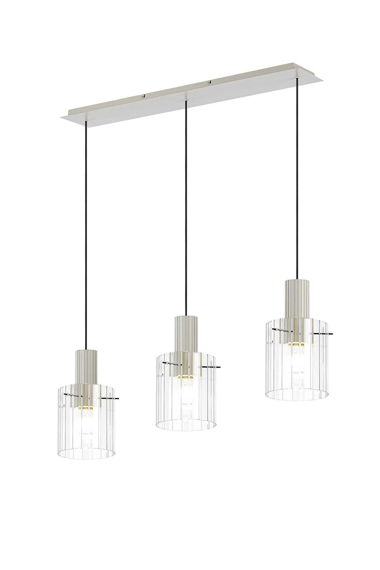 Hailey 3Lt Linear Pendant - Various Colours