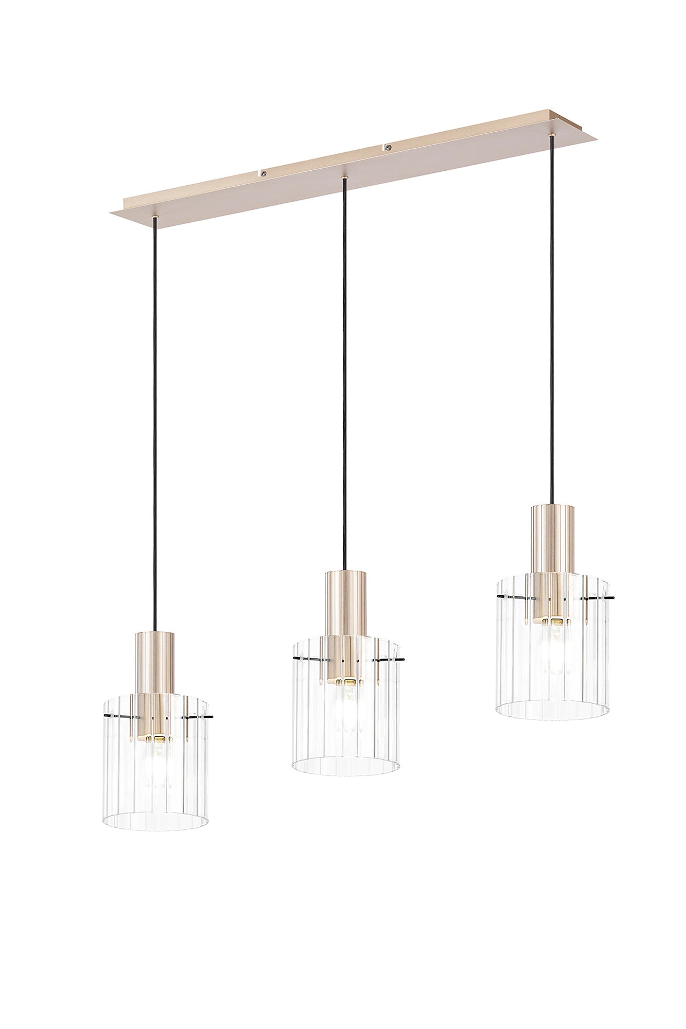 Hailey 3Lt Linear Pendant - Various Colours