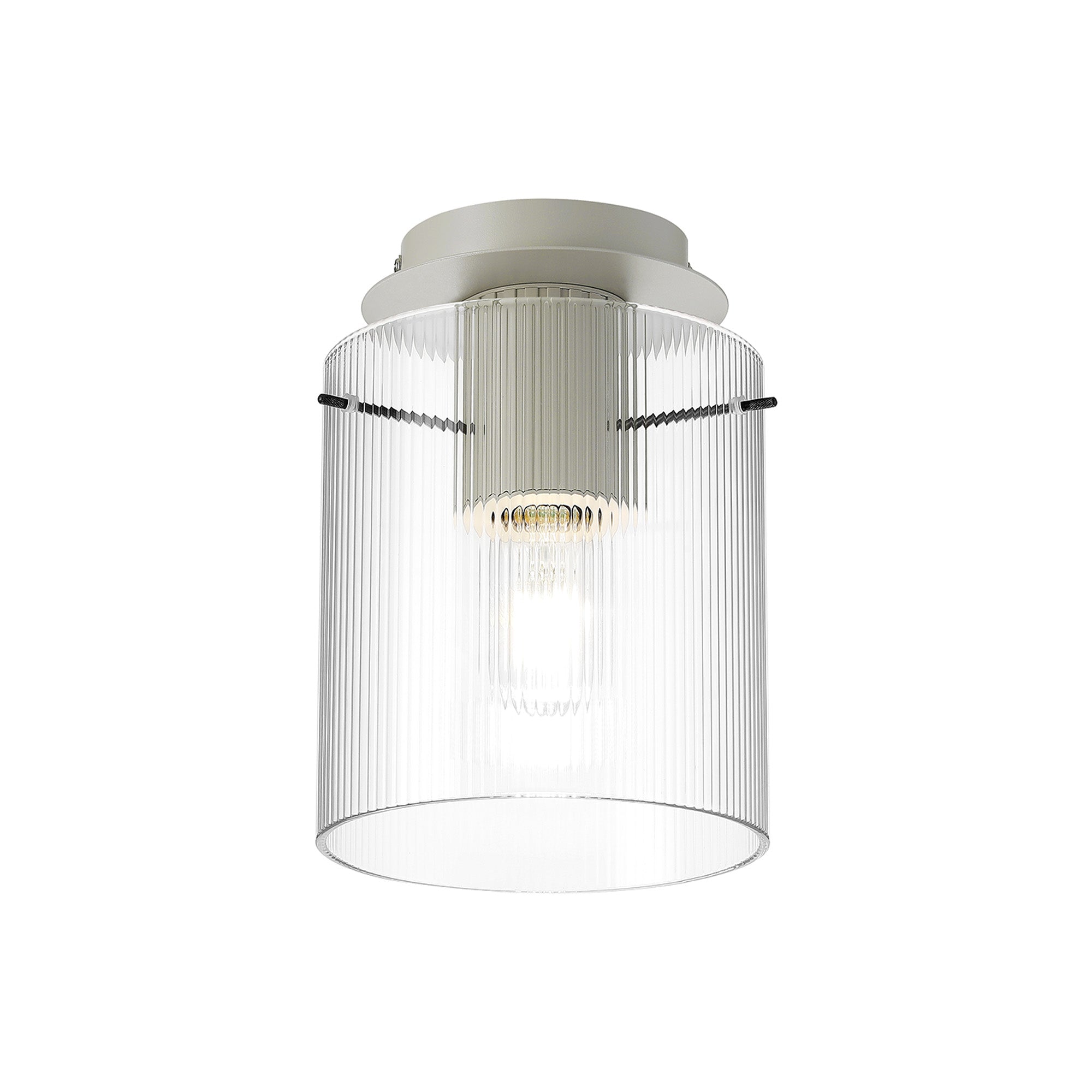 Hailey 1Lt Flush Fitting Narrow Line Glass - Various Colours