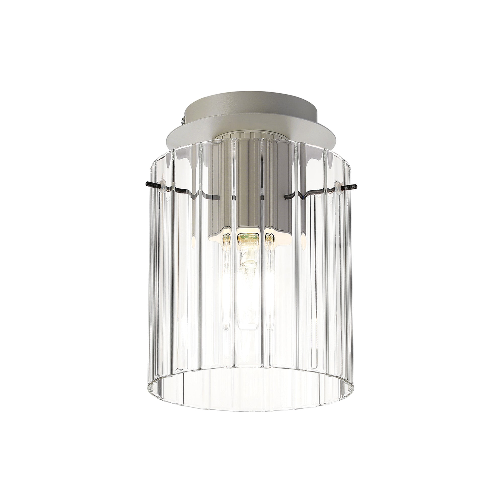 Hailey 1Lt Flush Fitting Wide Line Glass - Various Colours
