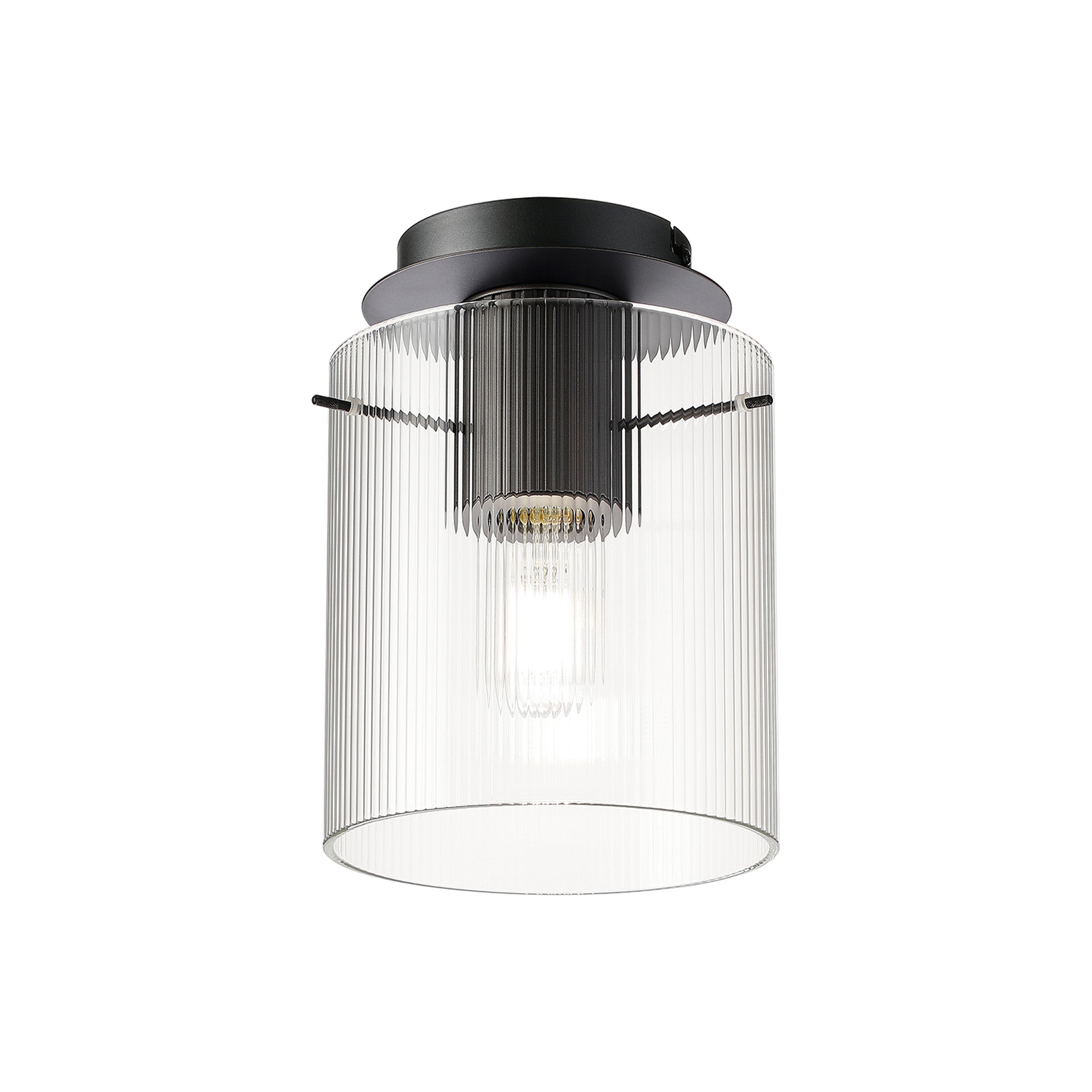Hailey 1Lt Flush Fitting Narrow Line Glass - Various Colours
