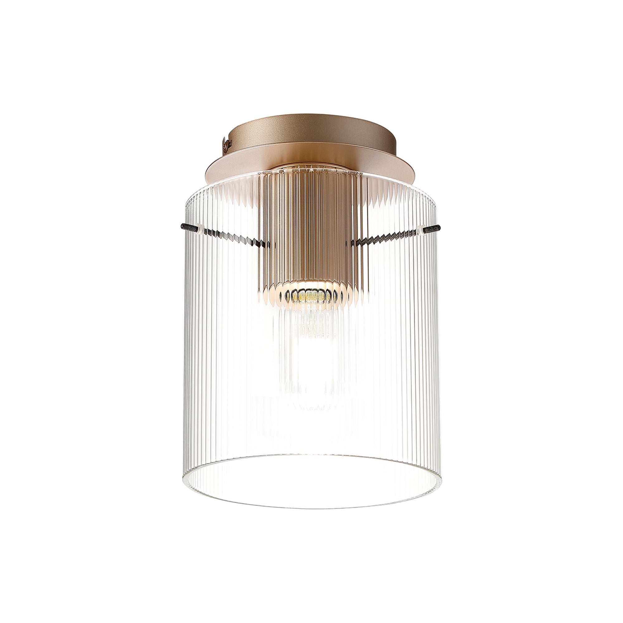 Hailey 1Lt Flush Fitting Narrow Line Glass - Various Colours