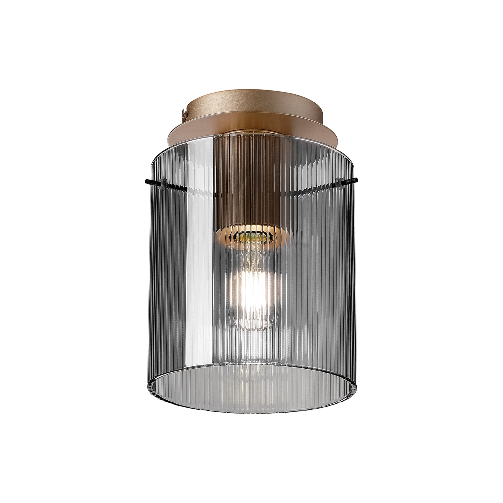Hailey 1Lt Flush Fitting Narrow Line Glass - Various Colours