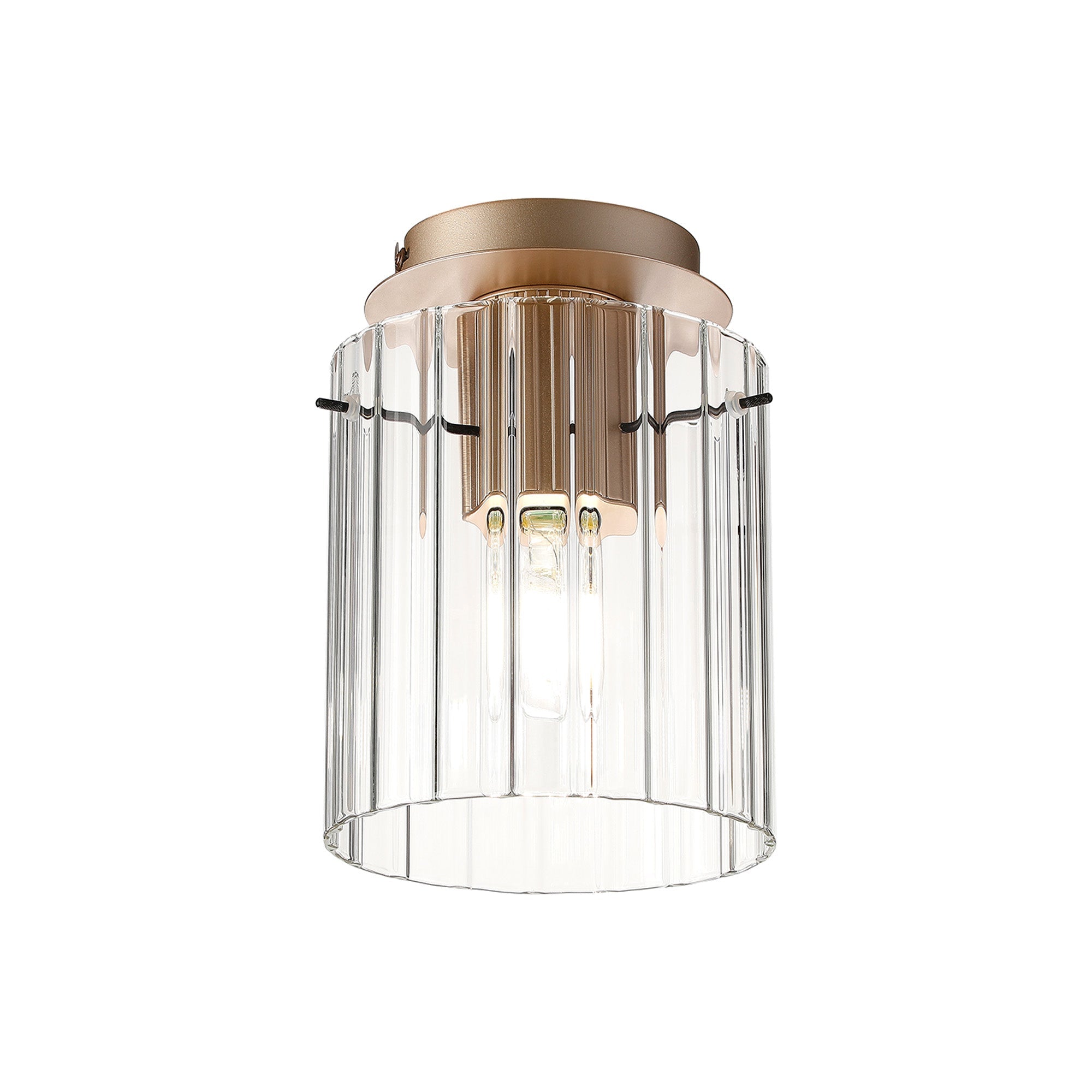 Hailey 1Lt Flush Fitting Wide Line Glass - Various Colours