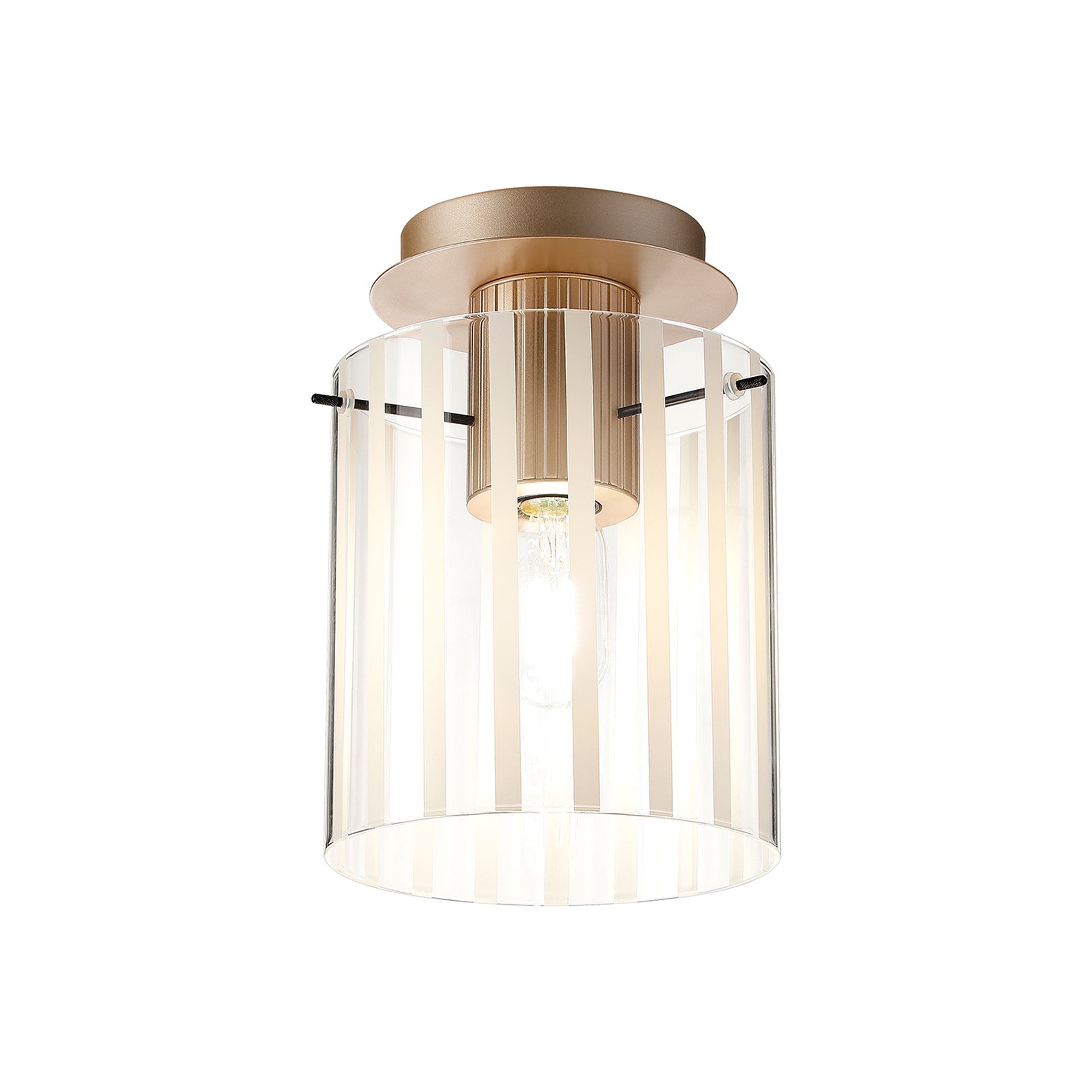 Hailey 1Lt Flush Fitting Wide Line Glass - Various Colours