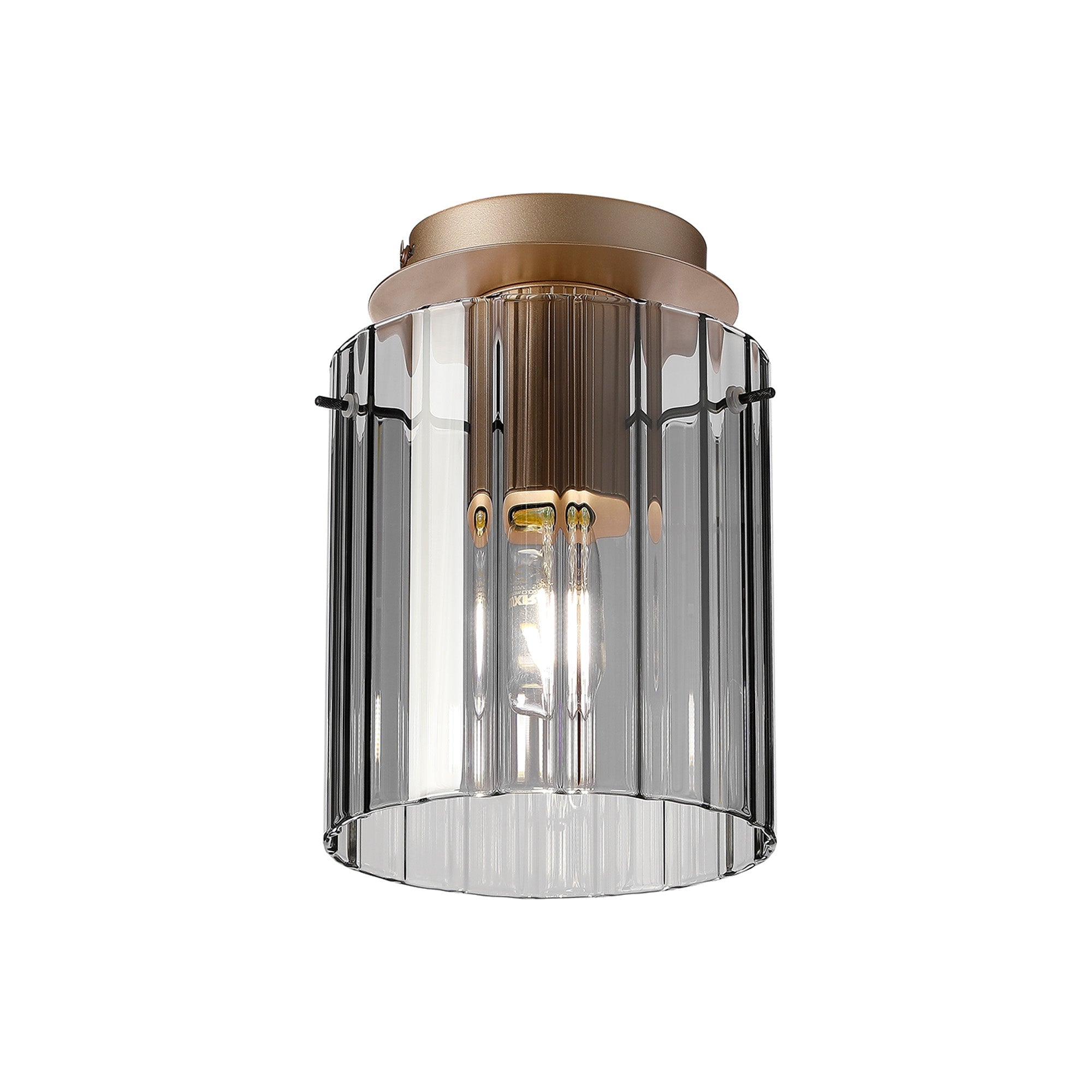 Hailey 1Lt Flush Fitting Wide Line Glass - Various Colours