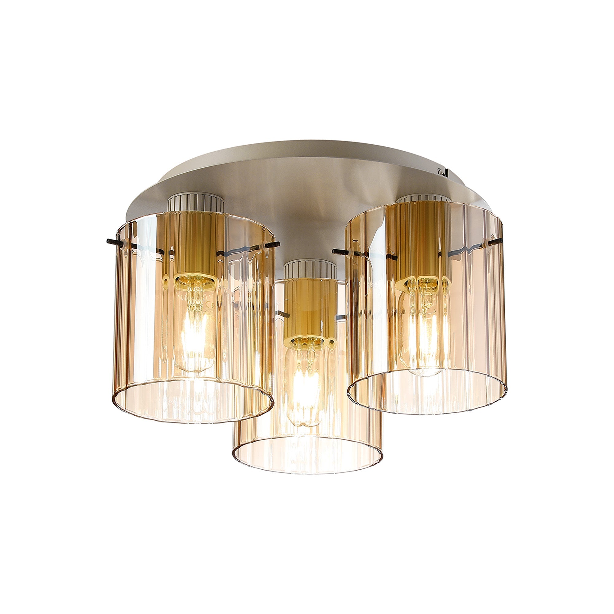 Hailey 3Lt Flush Fitting Wide Line Glass - Various Colours