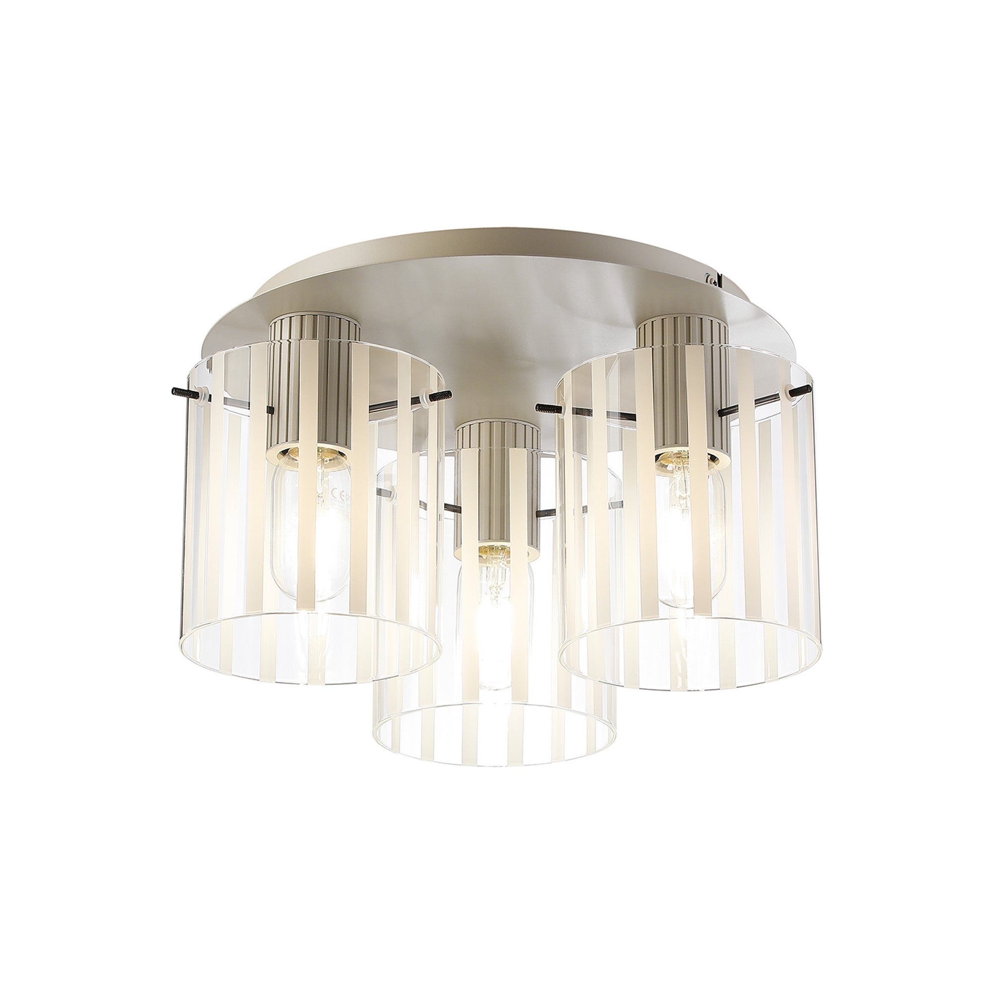 Hailey 3Lt Flush Fitting Wide Line Glass - Various Colours
