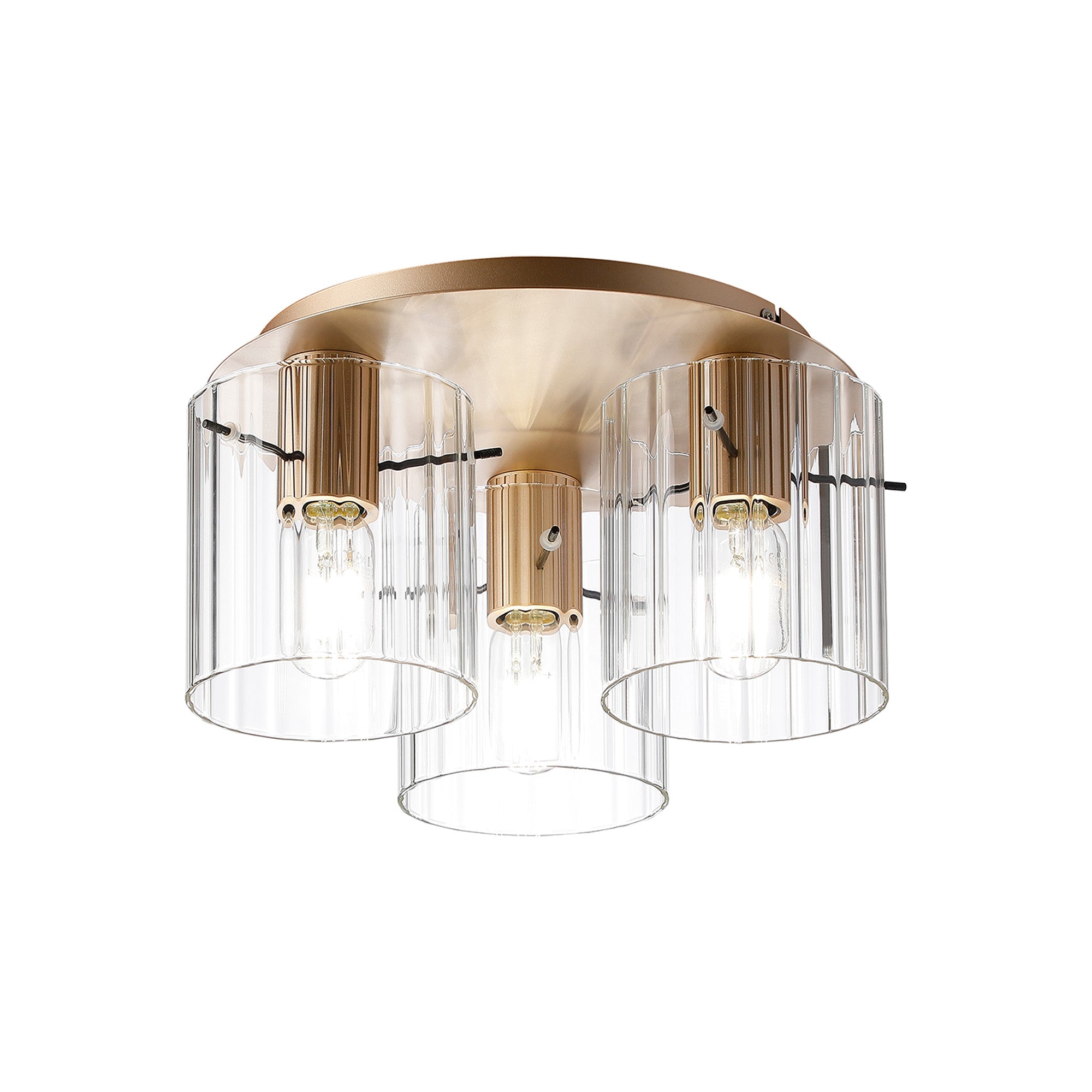 Hailey 3Lt Flush Fitting Wide Line Glass - Various Colours