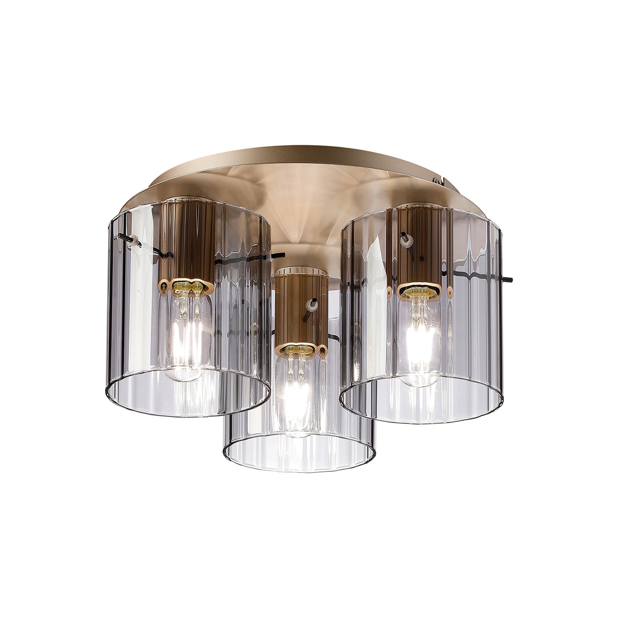 Hailey 3Lt Flush Fitting Wide Line Glass - Various Colours