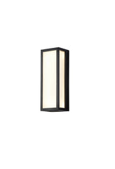 Heuston Flush 1/2 Lt Wall Lamp IP65 - Clear/Frosted
