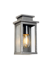 Vick Flush Wall Lamp IP44 - Brushed Gold/Silver