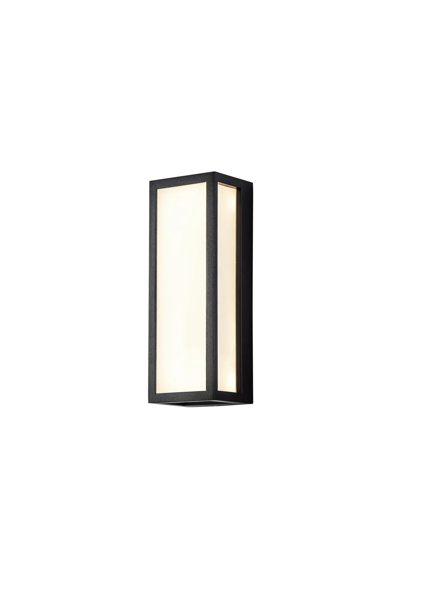 Heuston Flush 1/2 Lt Wall Lamp IP65 - Clear/Frosted